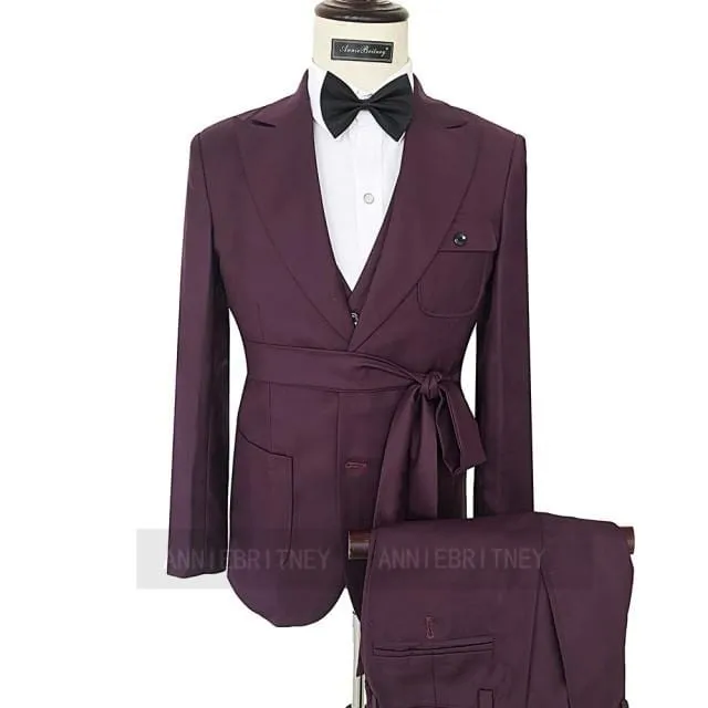 2020 Fashion Lattice Men's Suit Slim Fit Prom Wedding Suits for Men Groom Tuxedo Jacket Pants Set Custom White Casual Men Blazer