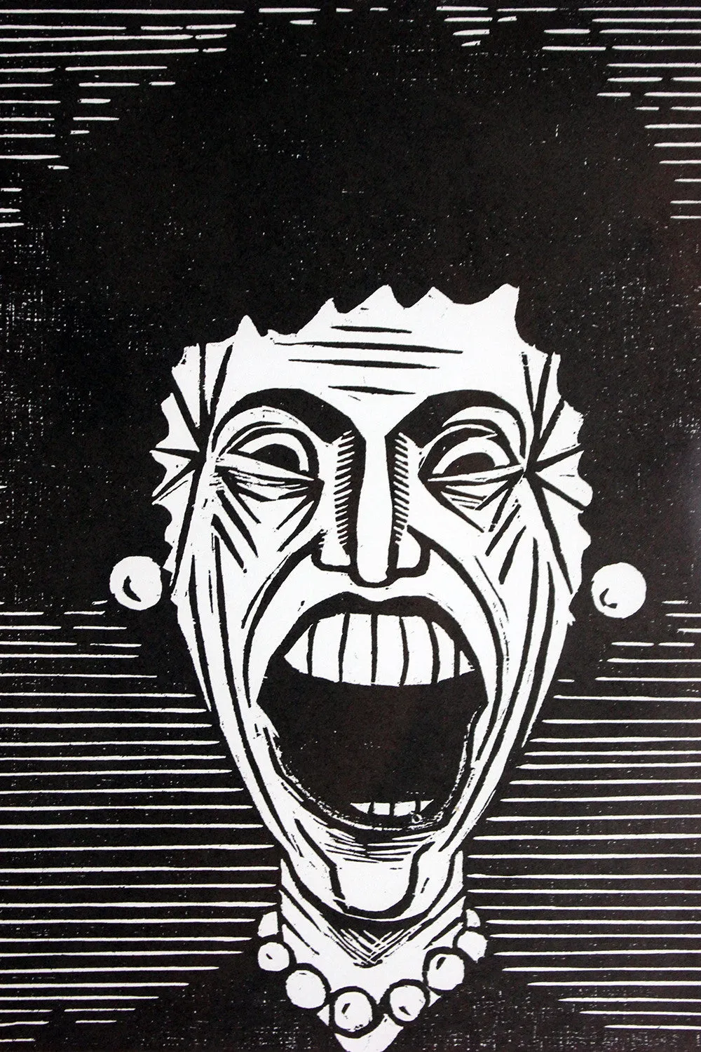 A Humorous Group of Six Framed English Political Satire Woodblock Print Posters c.1987