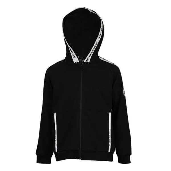 BLACK BOYS LONG SLEEVE HOODIE