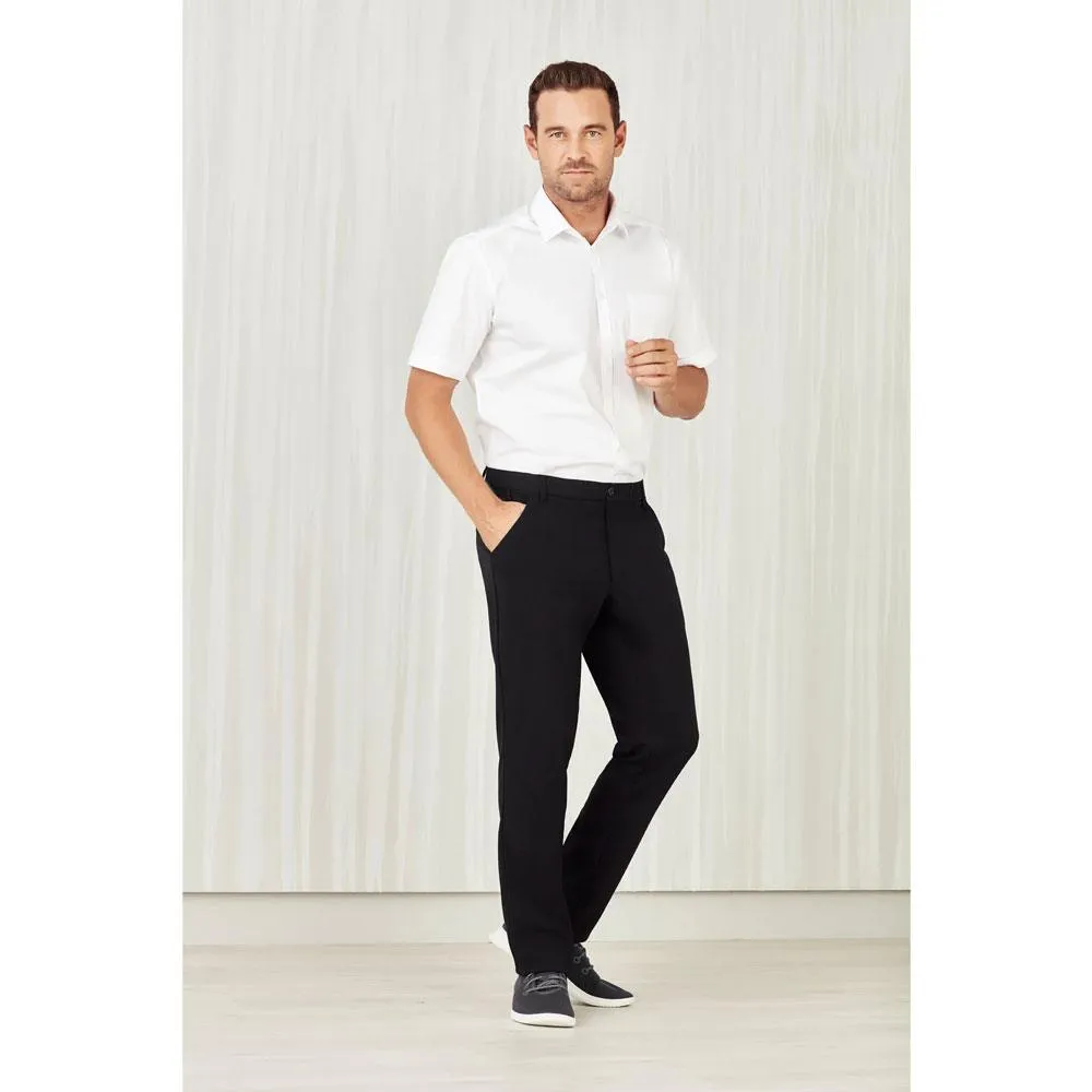 CL958ML Biz Care Mens Comfort Waist Flat Front Pant