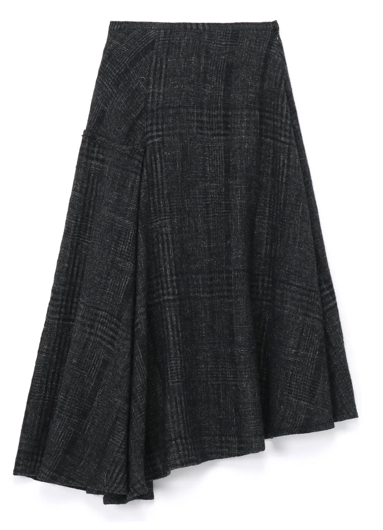 DOBBY CHECK FLARE SKIRT