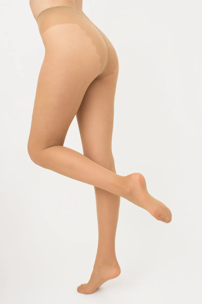 Giulia Chic Bikini 20 Denier Sheer Tights with Fine Back Seam