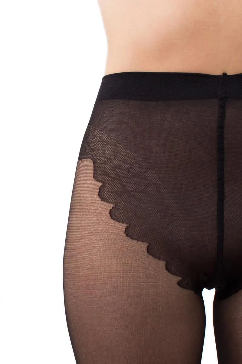 Giulia Chic Bikini 20 Denier Sheer Tights with Fine Back Seam