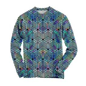 Holographic Hexagon Long Sleeve