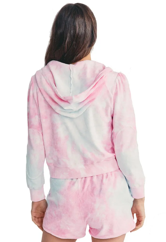 LoveShackFancy Kirby Hoodie in Cherry/Fizz