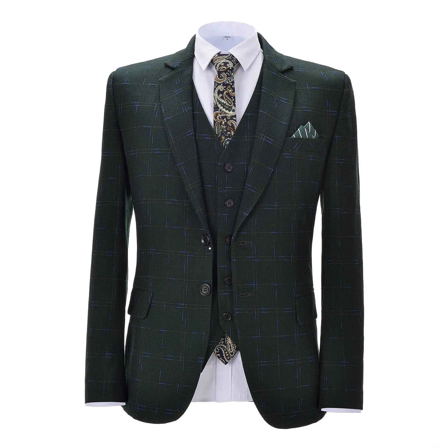 Men's 3 Piece Suit  Formal Groomsmen Tuxedos for Wedding
