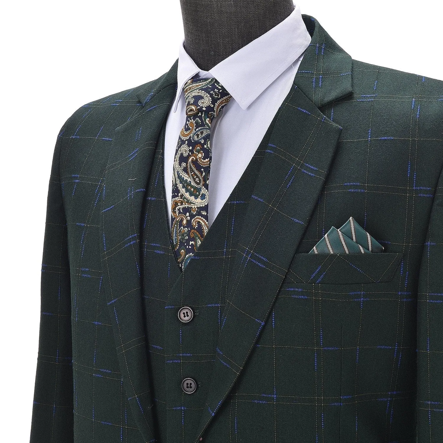 Men's 3 Piece Suit  Formal Groomsmen Tuxedos for Wedding