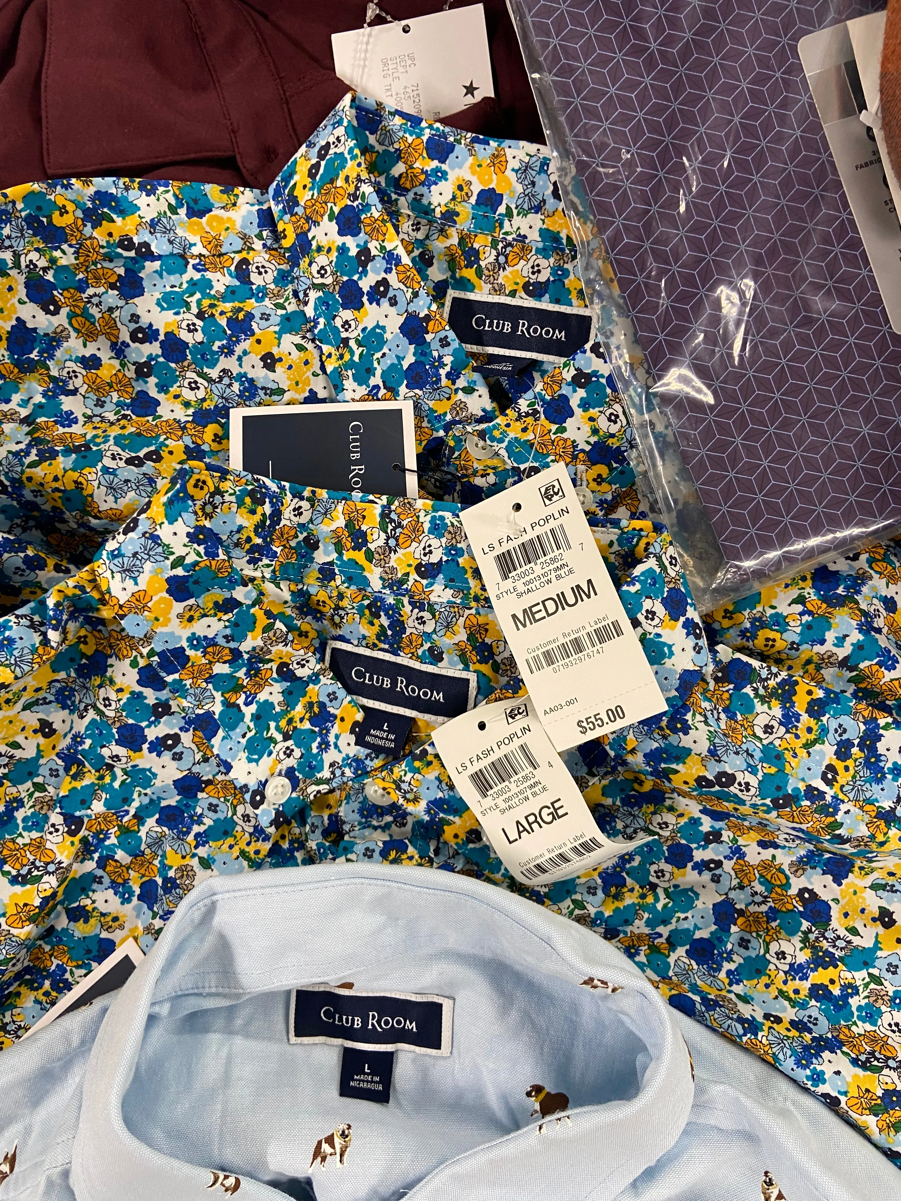 Men's Clothing Dress Shirts Wholesale Lot, MICHAEL KORS, WEATHERPROOF, JAYWALKER, CLUB ROOM, ALFANI, 16 items, Shelf Pulls, MSRP $944