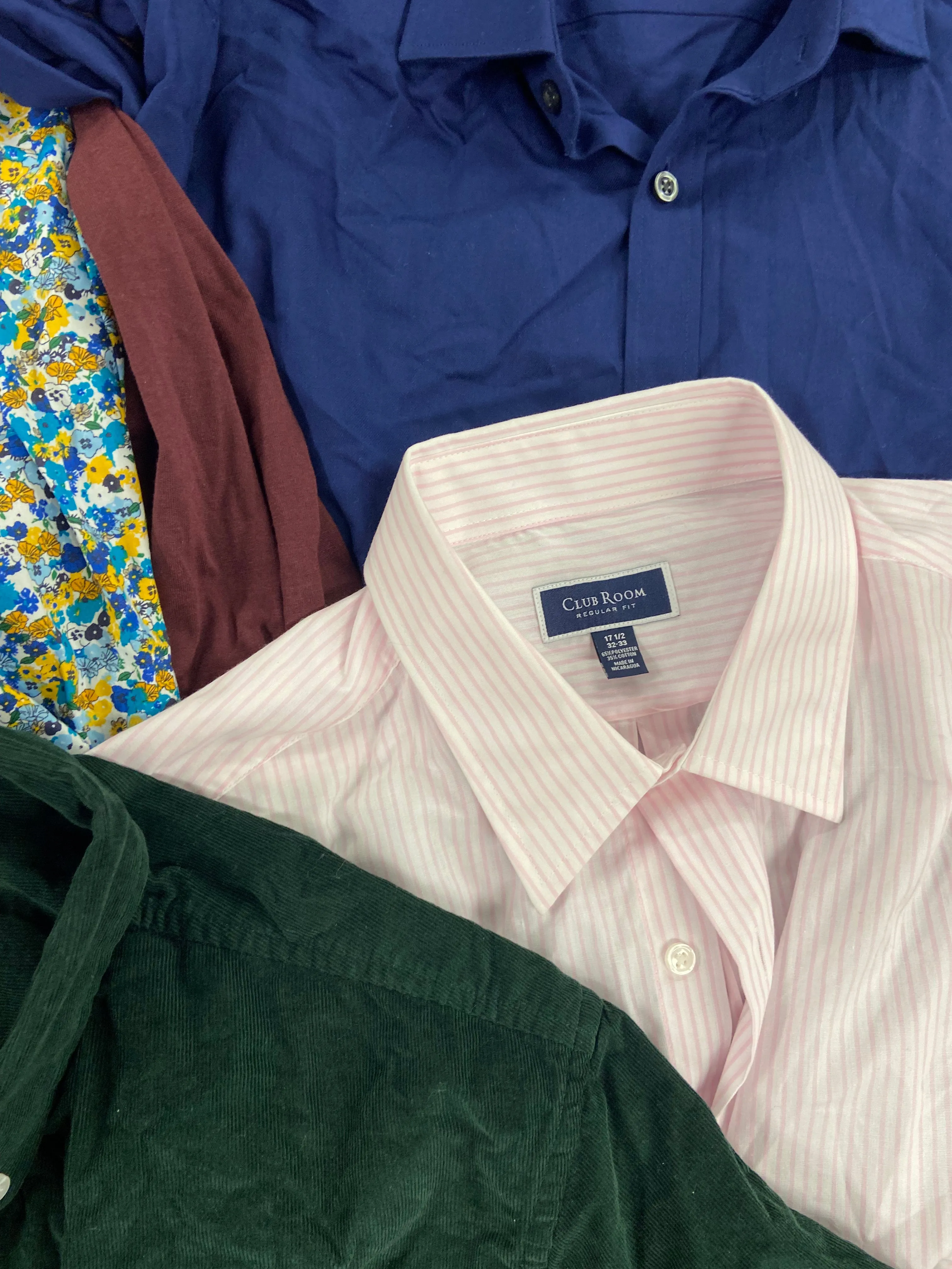 Men's Clothing Dress Shirts Wholesale Lot, MICHAEL KORS, WEATHERPROOF, JAYWALKER, CLUB ROOM, ALFANI, 16 items, Shelf Pulls, MSRP $944