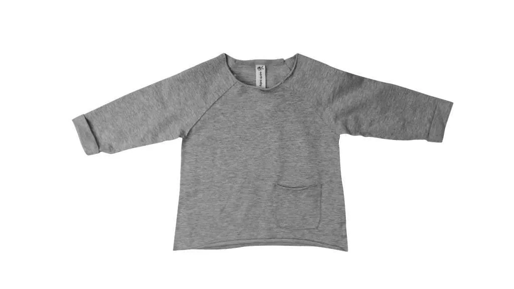Organic Cotton Raw Edge Sweatshirt
