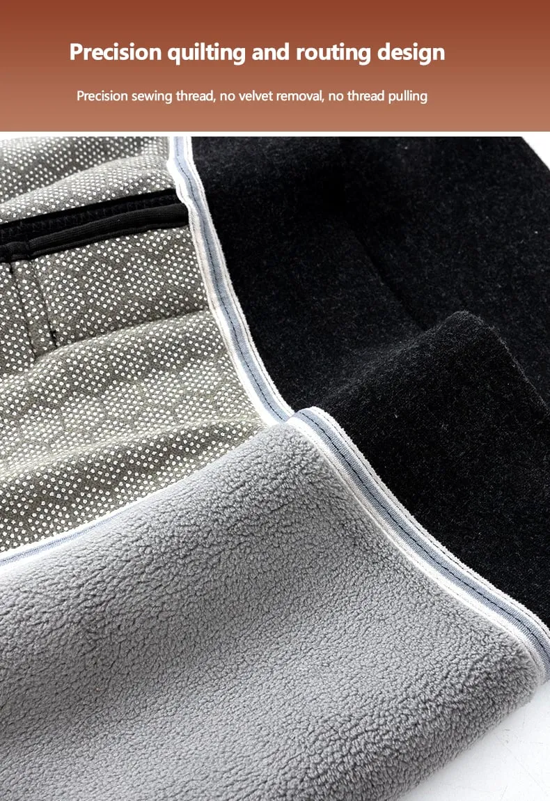🔥Winter Lamb Wool Plus Velvet Thickened Graphene Heating Knee Pads Warm Pants